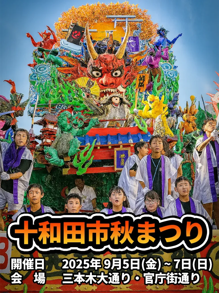 十和田市秋まつり｜豪華絢爛な山車と十和田囃子が響き渡る三日間 | 青森県十和田市