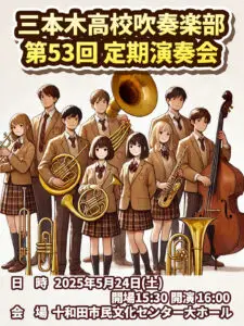 三本木高等学校 吹奏楽部 第53回定期演奏会 | 青森県十和田市