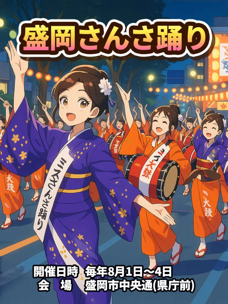 盛岡さんさ踊り | 岩手県盛岡市
