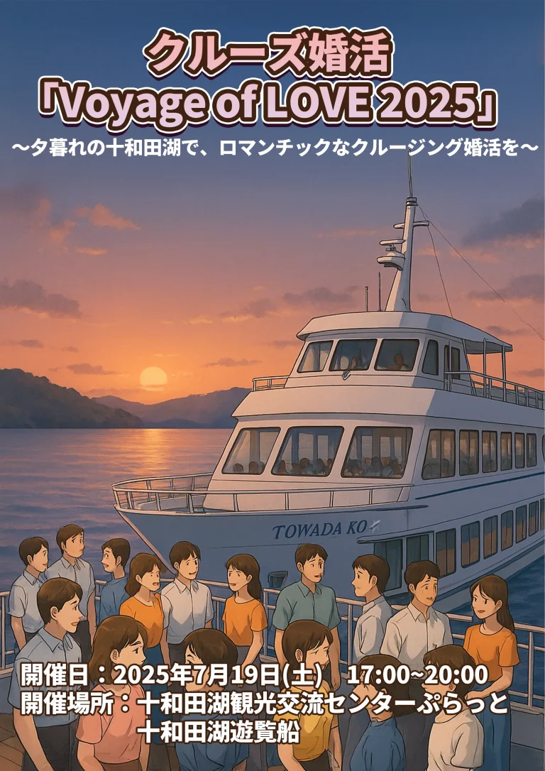 クルーズ婚活「Voyage of LOVE 2025」 | 青森県十和田市