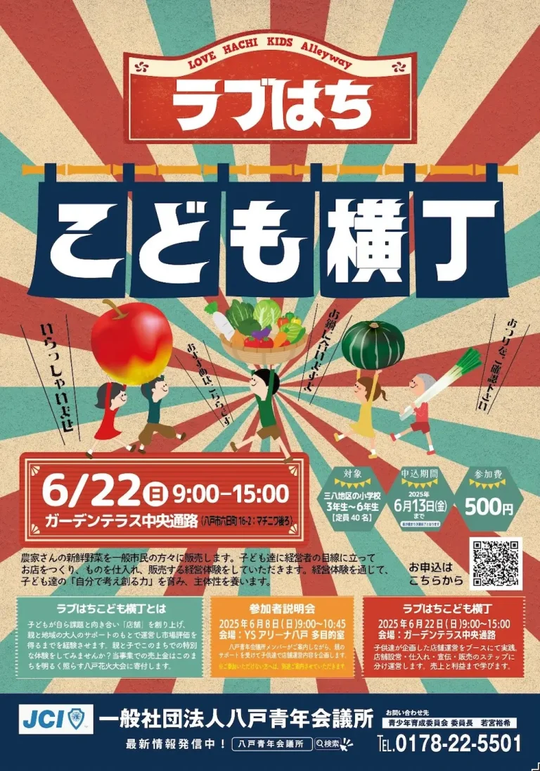 ラブはち・こども横丁 ~三八地区の小学生が創る、一日だけの小さな商店街~ | 青森県八戸市