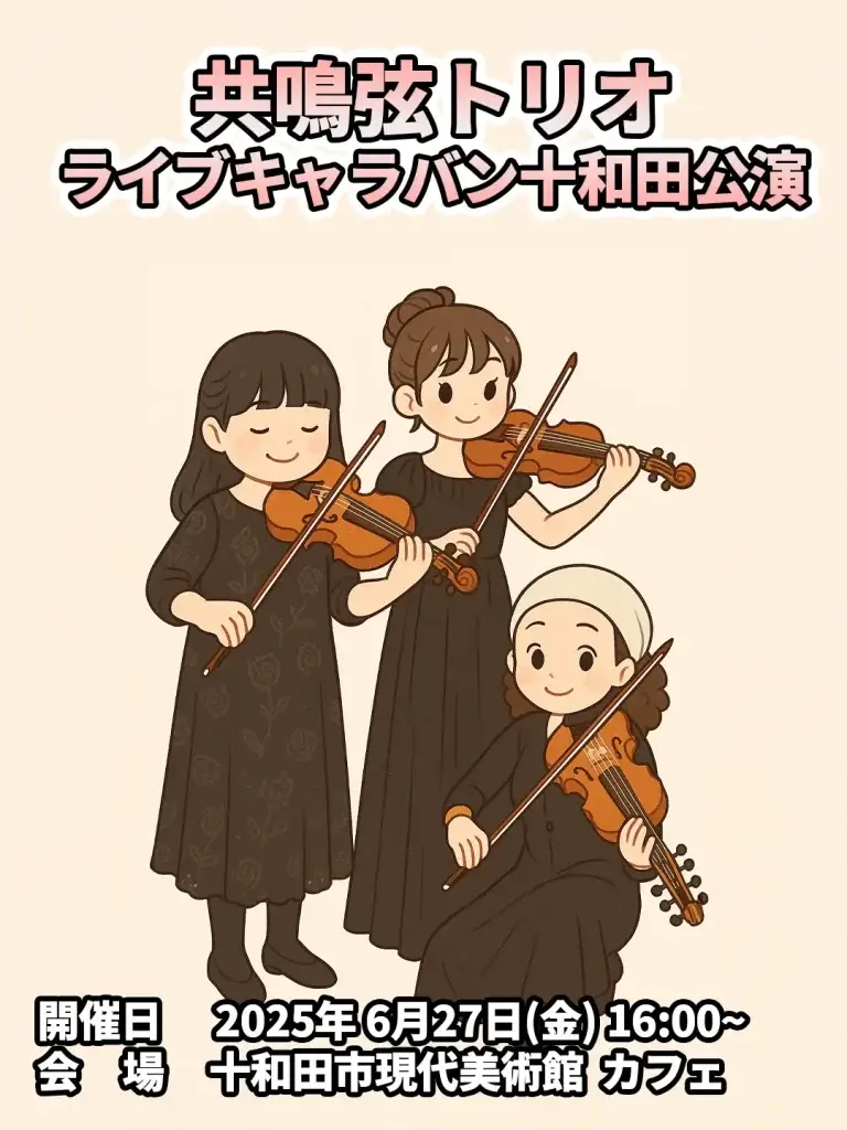 共鳴弦トリオライブキャラバン十和田公演 | 青森県十和田市