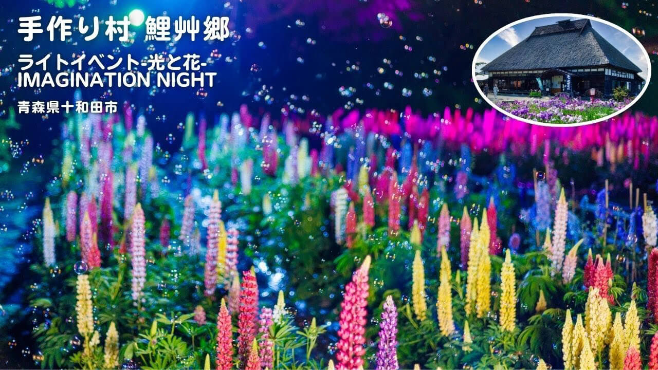 手作り村鯉艸郷「ライトイベント 光と花 imagination night」