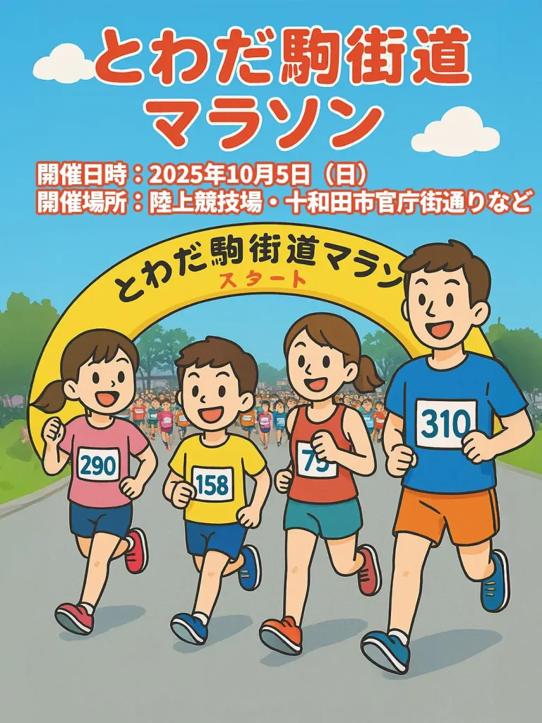 とわだ駒街道マラソン2025｜十和田市で開催される秋の人気マラソン大会｜青森県十和田市