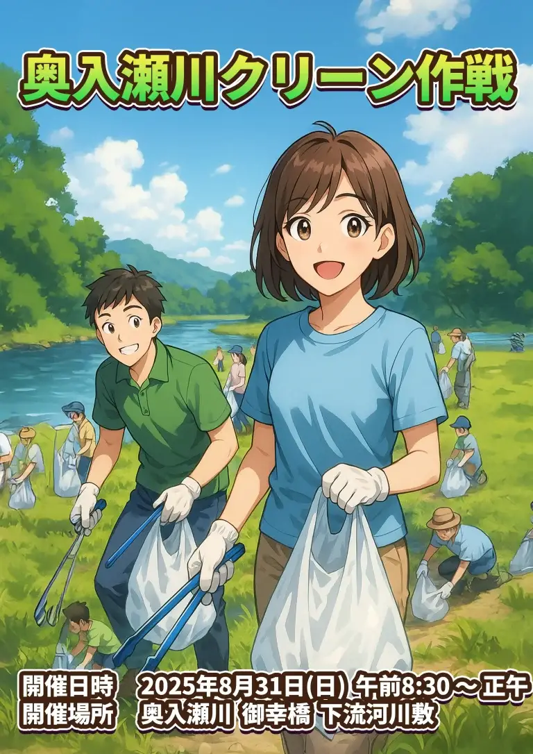 第40回 奥入瀬川クリーン作戦｜河川美化活動・表彰・ニジマスつかみ取りも！｜青森県十和田市