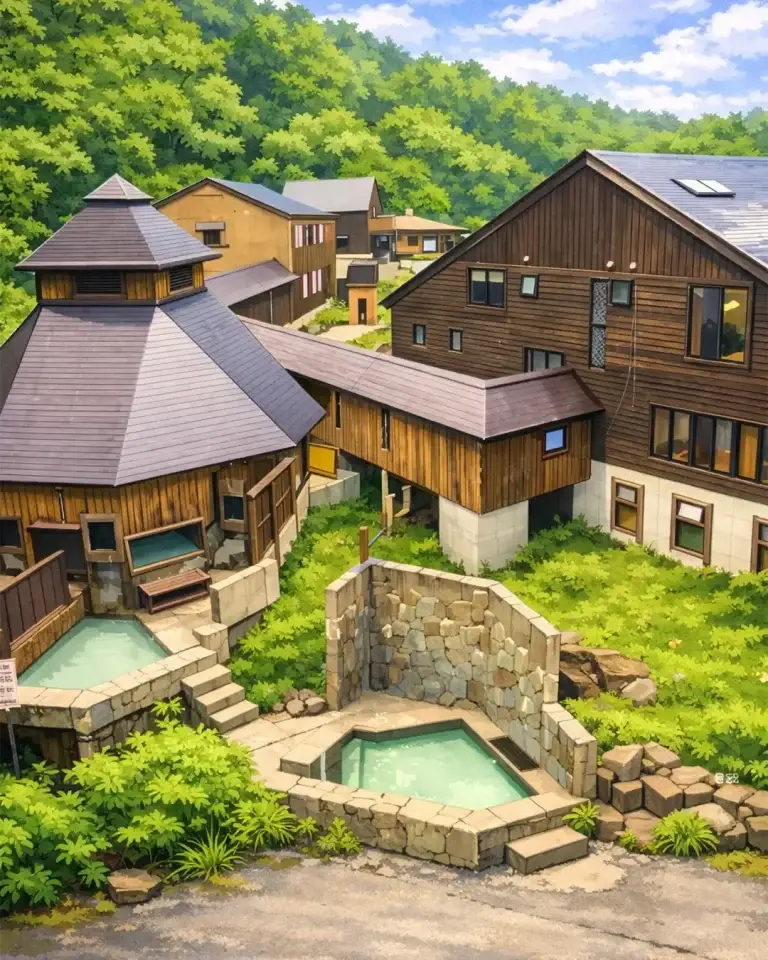 元湯-猿倉温泉｜足元湧出の白濁硫黄泉と貸切露天、電波圏外の秘湯宿｜青森県十和田市（猿倉温泉）