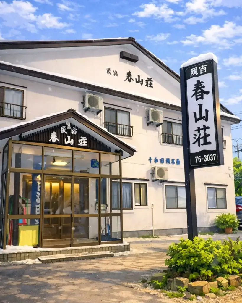 春山荘｜十和田湖畔・休屋の民宿、ヒメマス料理と十和田湖畔温泉でくつろぐ宿の写真