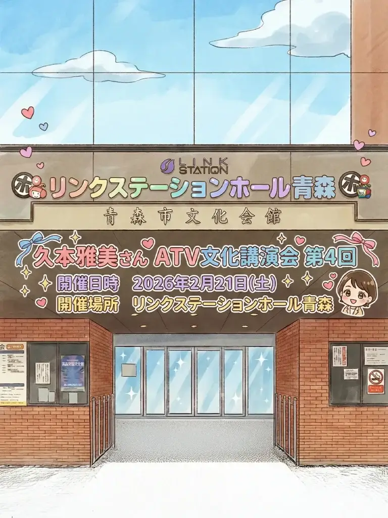 爆笑必至のトークイベント！ATV文化講演会 久本雅美 | 青森県青森市