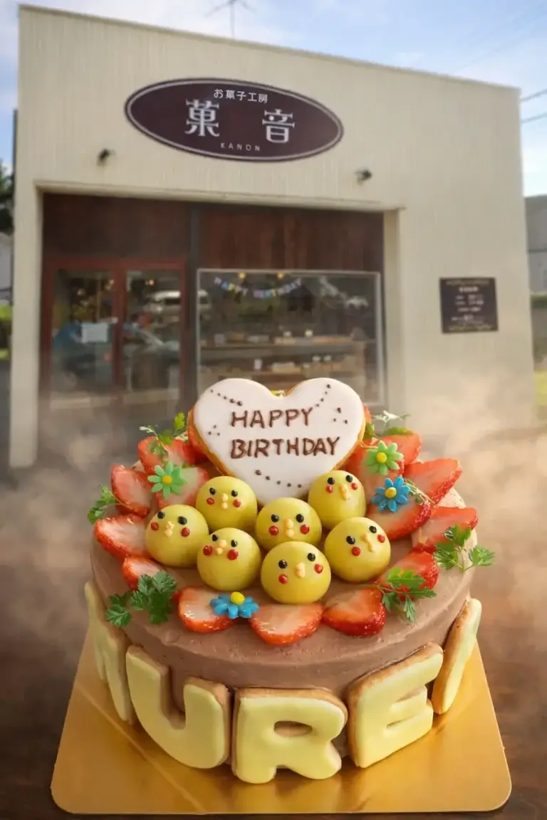 お菓子工房 菓音 十和田市相坂 オーダーメイドの手作りバースデーケーキ