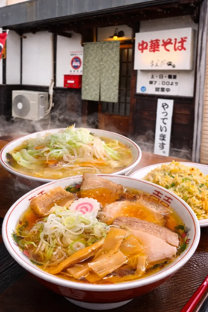 中華そば まえだ｜十和田市西三番町｜ラーメンとチャーハンの写真