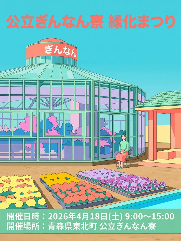 公立ぎんなん寮 緑化まつり 東北町 イベント告知画像