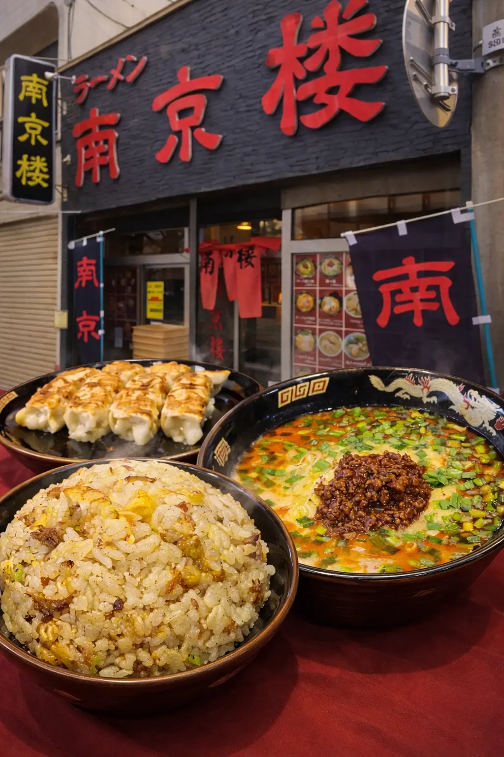 南京楼のチャーハンと担々麺｜十和田市の人気ラーメン店