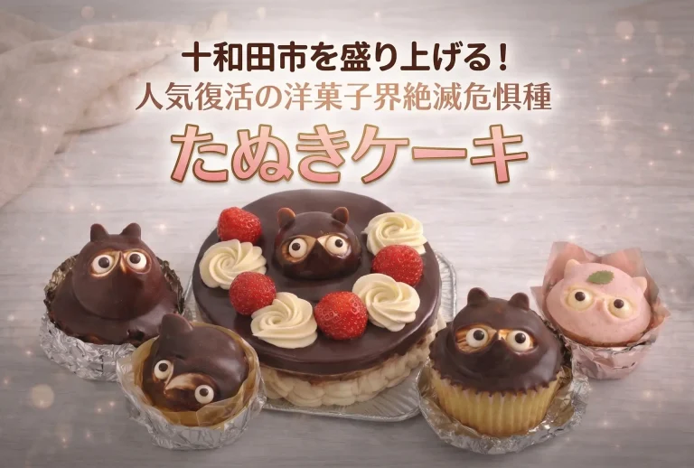 十和田市を盛り上げる！人気復活の「たぬきケーキ」とスイーツの街の魅力