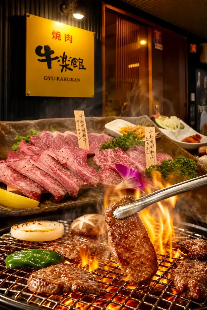 焼肉 牛楽館のとわだ短角牛と十和田湖和牛の焼肉料理