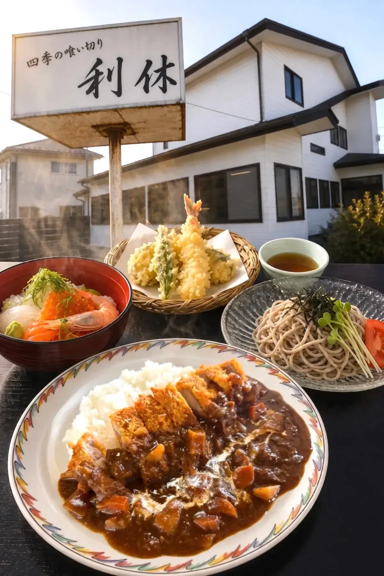 四季の喰い切り 利休の倉石牛カレーと料理 青森県十和田市