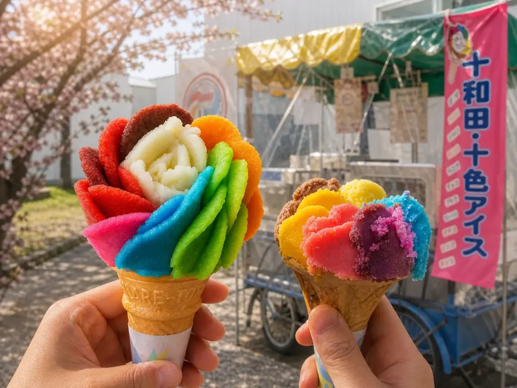 十和田10色アイス 花火アイス 青森県十和田市の名物アイス