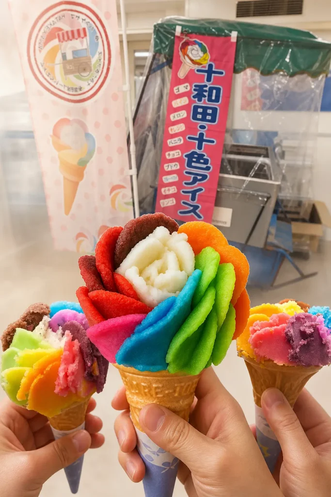 十和田10色アイス 花火アイス 青森県十和田市の名物アイス
