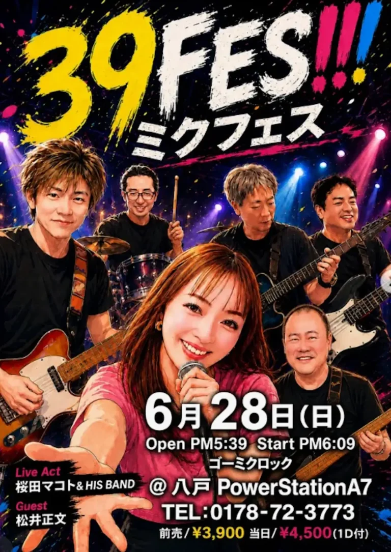 39FES！！！ ミクフェス 青森県八戸市のライブイベント告知画像