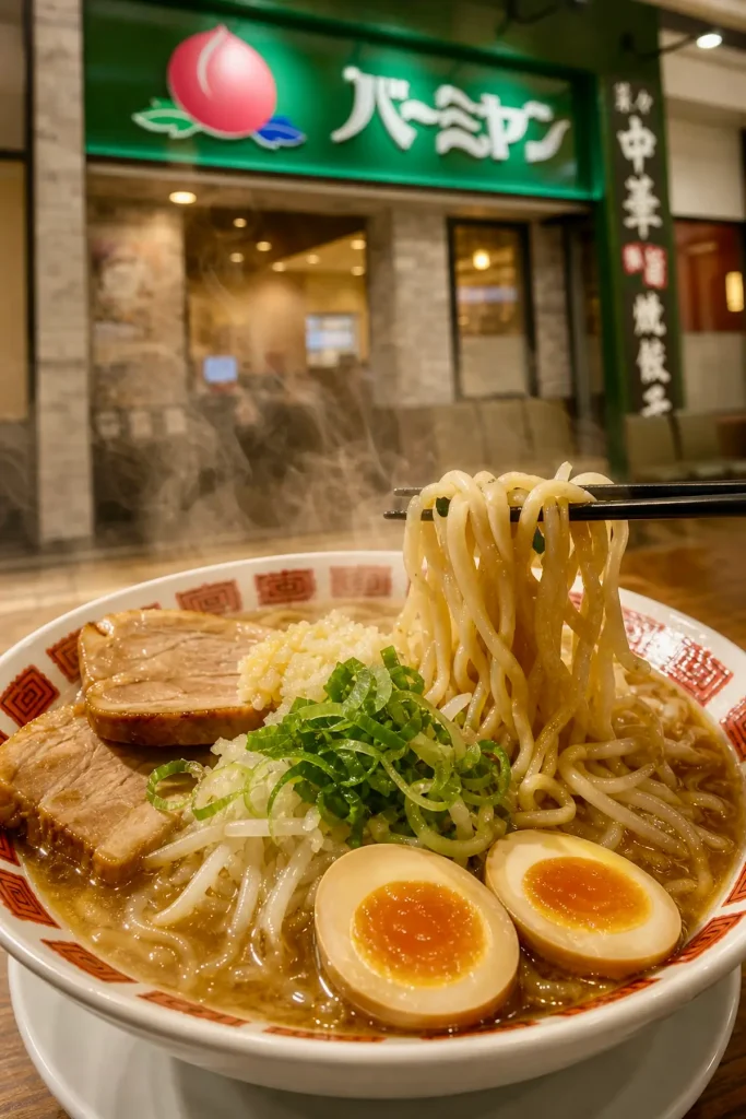 バーミヤン イオンスーパーセンター十和田店の期間限定メニュー「バミ郎そば」の写真