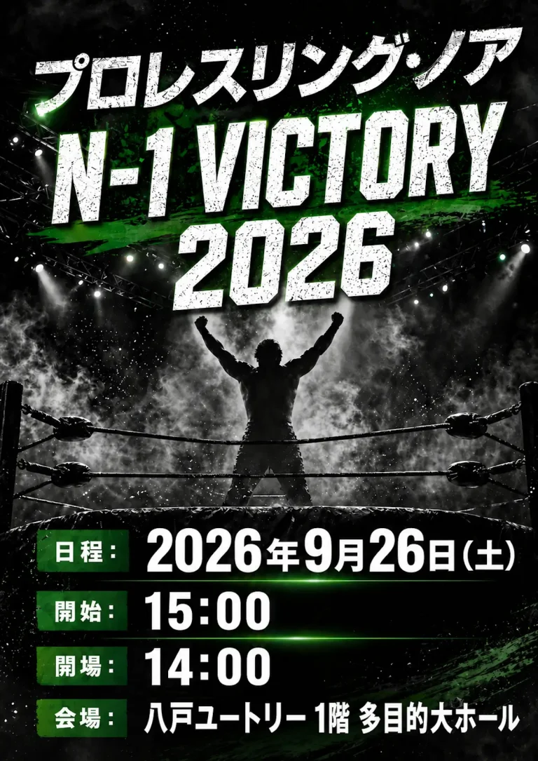 プロレスリング・ノア N-1 VICTORY 2026 青森県八戸市のプロレス興行イベント告知画像