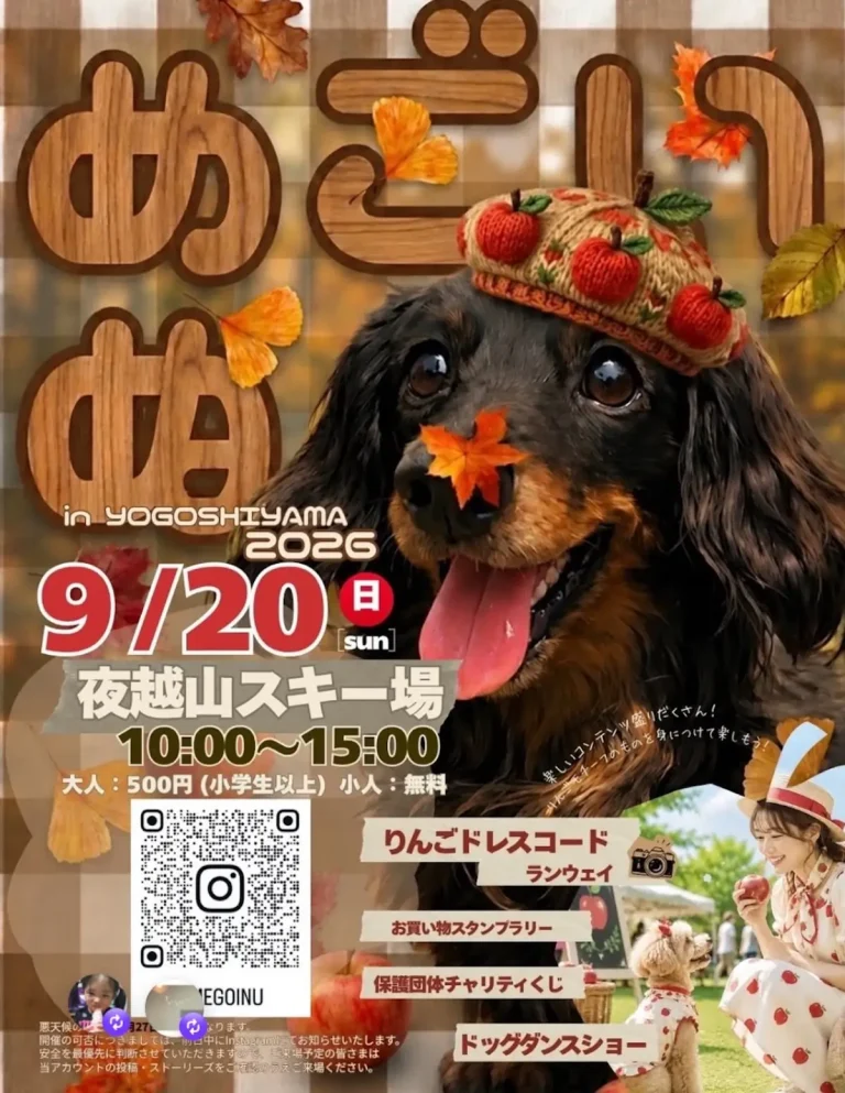 めごいぬinYOGOSHIYAMA2026 青森県平内町のドッグイベント告知画像